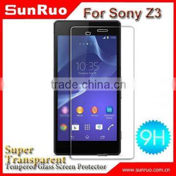 OEM accepted 2.5d tempered glass screen protector for sony z3