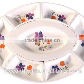 Italy romantic ceramic combinatted plates set