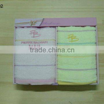 100% cotton luxury face towel bath towel set gift towel sets