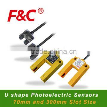 U Shape Photo Sensors Switches, 7mm or 30mm slot width, Fork sensors, Connector type offered