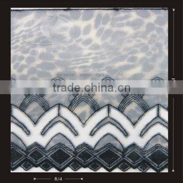 Polyester embroidery Heat Cut lace