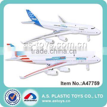 2PCS Pull back aircraft carrier toy with light