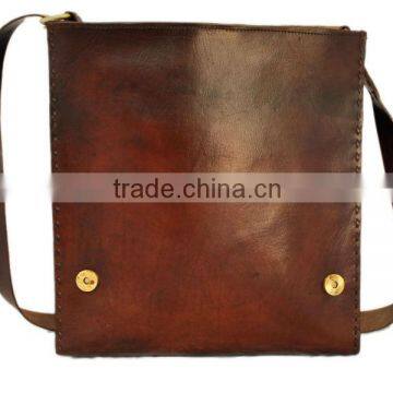 Tall Vertical Messenger Genuine Leather Bags for Men and Women Ipad and Tablets Crossbody Bags photo-2