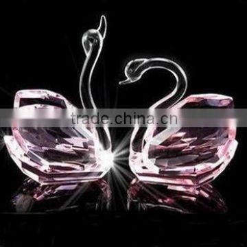 Pink Clolor Crystal Animal Swans For Gifts & Home Decoration AP-M015