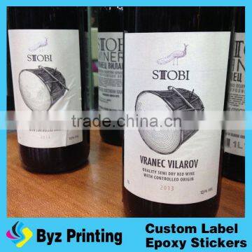 Automatic manual adhesive bottles labeling machine/heat transfer labels
