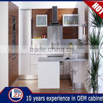 Nice White UV High Gloss Modular Kitchen Designs in High Quality