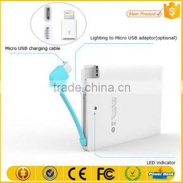 Consumer Electronics 2016 Ultra-thin OEM Logo Printing Credit Card Power Bank 5000maH photo-2