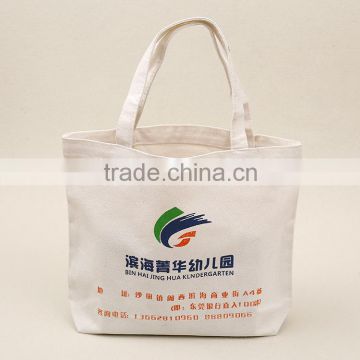 Durable cotton canvas shopping tote bag