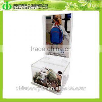 DDD-0103 Trade Assurance Cheap Donation Coin Box