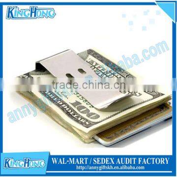 Stainless steel blank spring money clip