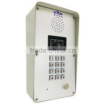 Vandal resistant Emergency Doorphone weatherproof Access control intercom for hotel KNZD-51