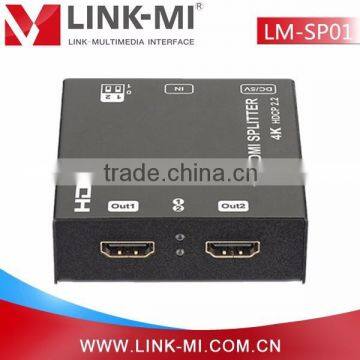 LINK-MI LM-SP01 Factory Wholesale HDMI 1x2 Splitter Supports 3D, EDID/ HDCP2.2 to HDCP1.4. 4Kx2K@60Hz(YUV 4:2:0) photo-6