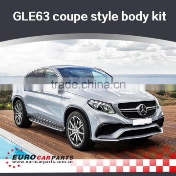 GLE63 coupe body kits fit for MB GLE-class GLE300 GLE350 GLE400 GLE450 coupe to GLE63 coupe style body kits for GLE coupe