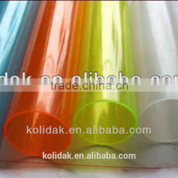 Transparent colorful big size perspex pipe