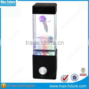 Newest Jellyfish Led Light Mini Aquarium Water Dancing Speaker With Usb Charger(F-1218J)