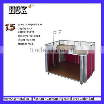 red Luxurious polypropylene wheels sales promotion rack HSX-176