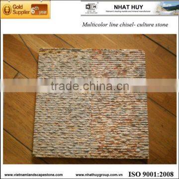 Multicolor marble line chiseled - wall cladding