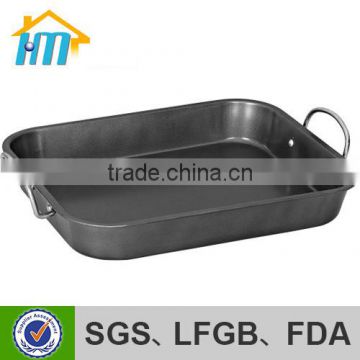 Carbon steel turkey roaster pan