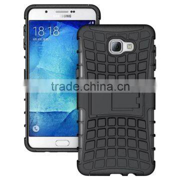 2016 New Item Combo New Design Stand Mobile Phone Case for Samsung A9, 2 in 1 Shockproof Back Cover Case
