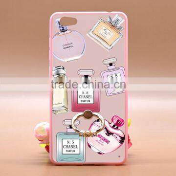 Fashion Perfume TPU+PC 2-in-1 Popular Painting Phone Case With Metal Ring For Vivo X5 Pro
