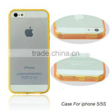 Hot selling clear glossy PC gel case cover for iPhone 5C