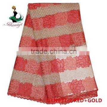 2016 Haniye High Quality Fashion African Tulle Lace Fabric/tulle Lace French Net Lace/NYN57 photo-3