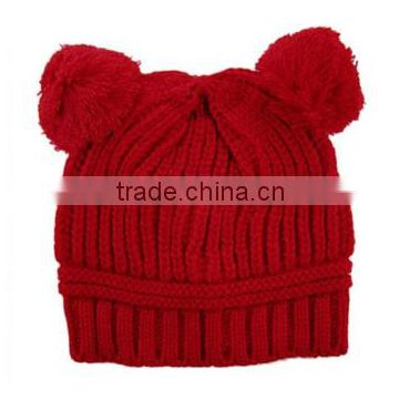 Little Red Riding Hood Fashion Lady Style French Style Red Beanie