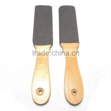 New stylish beech wooden foot files with sands around