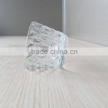 Anhui Glassware Factory Supply Clear Glass Candle Vase