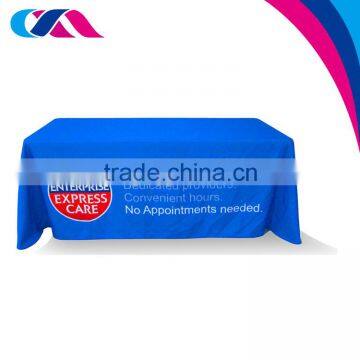 washable advertise sublimation throw tablecloth for exhibit