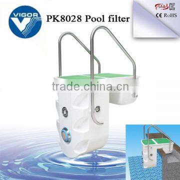 Strong Fuction integrative swimming pool filter for ladder/led light /water treatment above ground pool