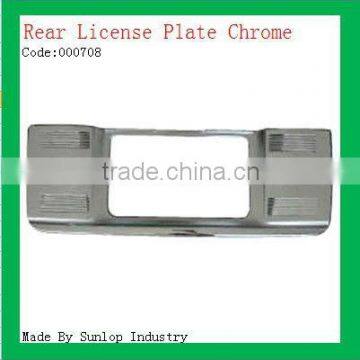 toyota body parts #000708 hiace rear license frame chrome rear license frame for hiace 2011