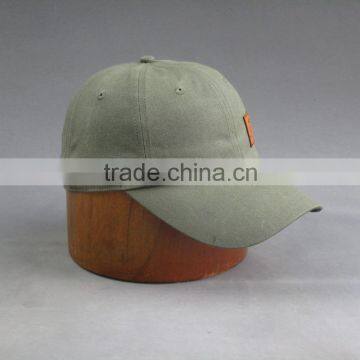 Hi Quality Custom 6-panel Cotton Twill Baseball Cap With PU Badge photo-5