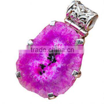 Big Crystal Cuts Jewels Costume Jewellery Distributors Thailand Wholesale Sterling Silver Pendants