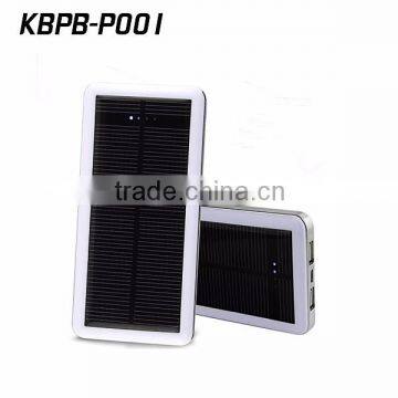Customized power bank logo printing power bank solar charger 12000mAh for cell phone