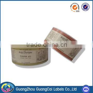 Factory price high quality self adhesive cosmetics labels self adhesive sticker label