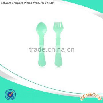 hot selling baby knife fork and spoon new design baby silicone spoon