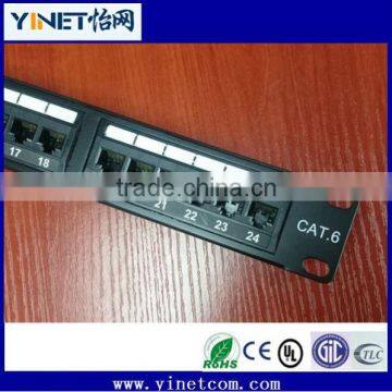 Stp Cat5e 24Cat6 Utp 24 Port / 19 Inch 1U Thicker Type Patch Panel