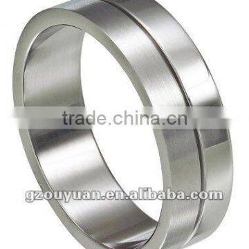 Solid Casting Simple Style Stainless Steel Ring