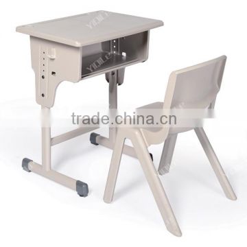 Wholesale high quality studen furniture durable single and double kids study desk