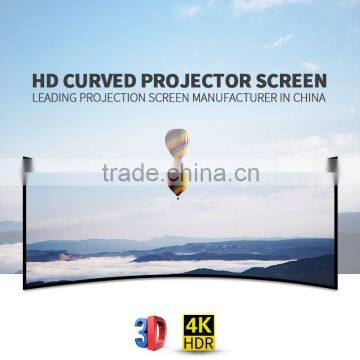 Indoor fixed frame projection screens / wall mounted projector screen with matt white for projector video
