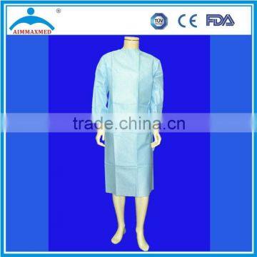 China OEM Non-Woven, PP, SMS Medical Disposable Surgical Gown, Steriled by Eo, CE Approved