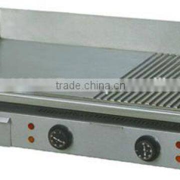 Stainless Steel Electric Half- Grooved Griddle GH-822
