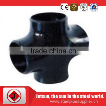 large diameter steel pipe fitting butt welded equal cross b16.9