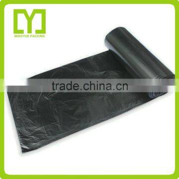 Low price wholesale custom biodegradable plastic black garbage bags