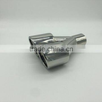 Stainless Steel rolled edge double outlet Y shape Universal tip