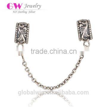 New Design Victoria Silver Safty Chain Women Charm 925 silver Jewellery For Bracelet