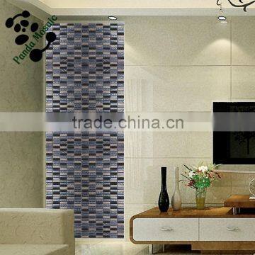 SMP15 Latest design decoration wall tile glass mix mosaic matte crystal glass mosaic