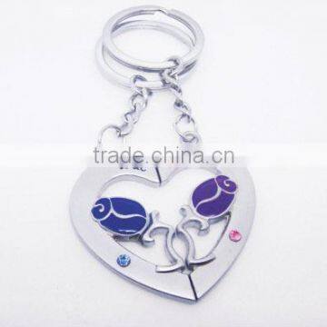 2015 Promotional Gift Love Heart Shape Metal Keyring photo-4