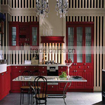 Red Europe Kitchen Vanity Cabinet, Popular Kitchen Cabinet Model photo-4